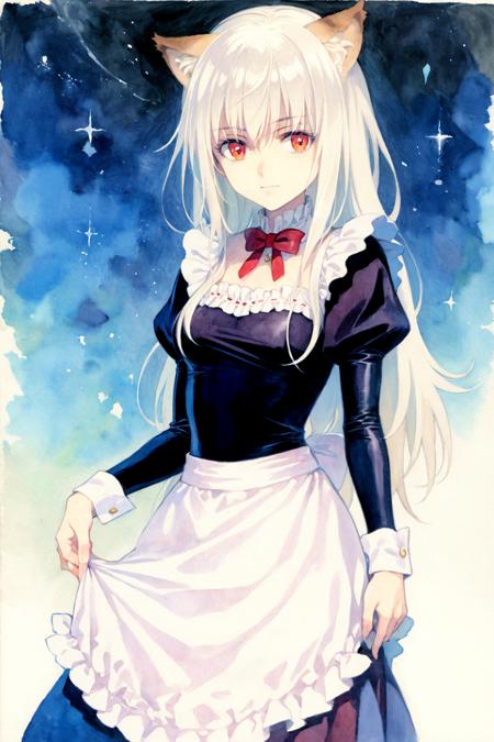 18020-3018706302-masterpiece, best quality, _lora_style19_1_,watercolor (medium), traditional media, 1girl,white hair,long hair,cat ears, red eye.png